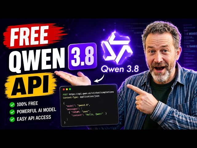 FREE Qwen 3.8 API — No Paid API Key Required! | OpenAI Compatible API