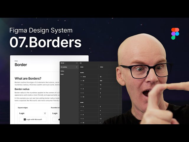 Figma Design System: 07 Borders