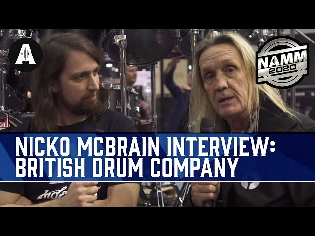 Iron Maiden Drummer Nicko Mcbrain takes us through his BDC signature Kit! - NAMM 2020