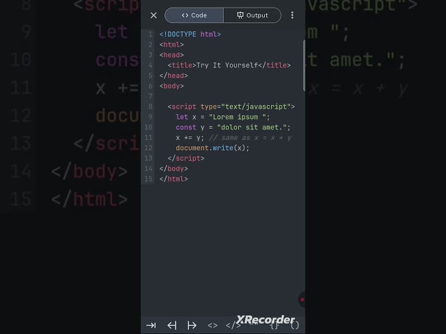 Javascript Assignment Operator #javascript #coding