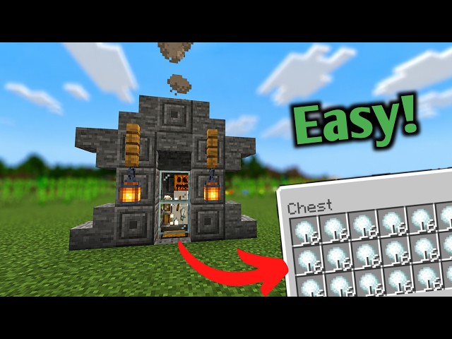 I BUILT A SNOWBALL FARM IN MINECRAFT