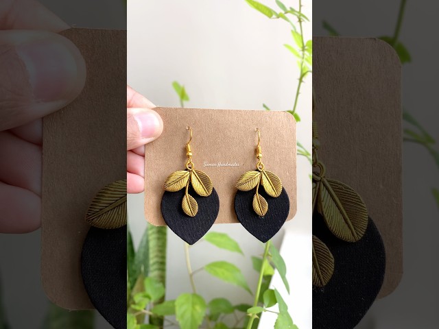 🌷Fabric Earrings | Subscribe and stay tune for jewellery making #ytshorts #shorts