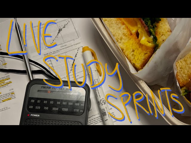 live pomodoro sprints! // live study with me #4