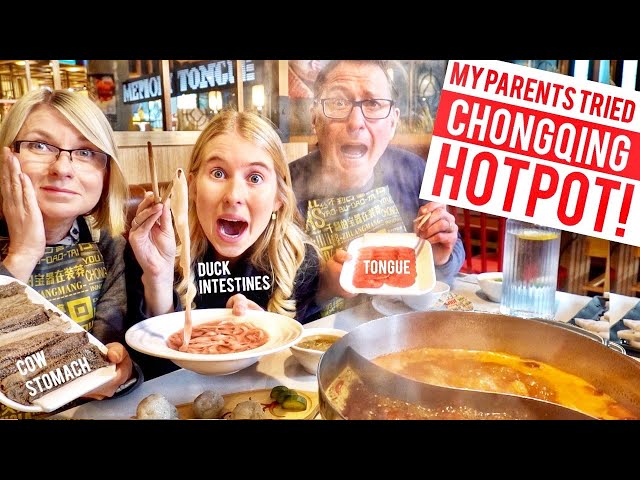 My parents tried Chongqing Hotpot for the FIRST TIME!