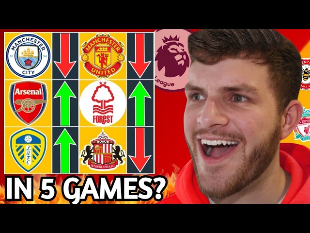 PREDICTING HIGHER OR LOWER IN 5 GAMES TIME!!