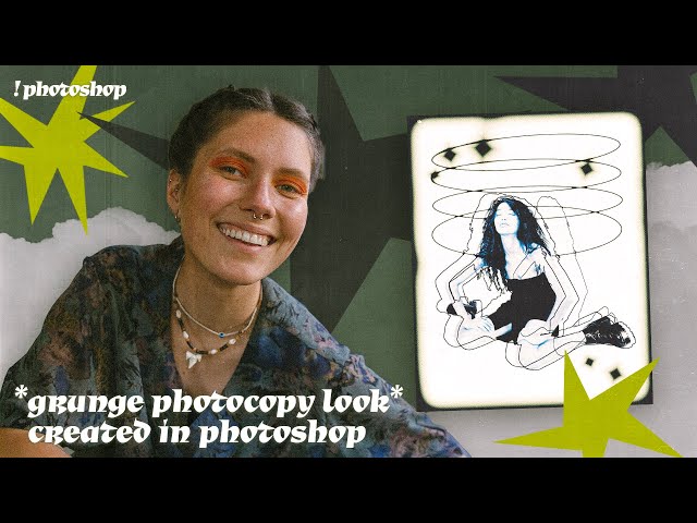 EASY grunge design with a photocopy effect ✹ photoshop tutorial