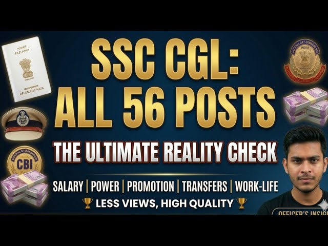 SSC CGL All Job Post Details #ssccgl 