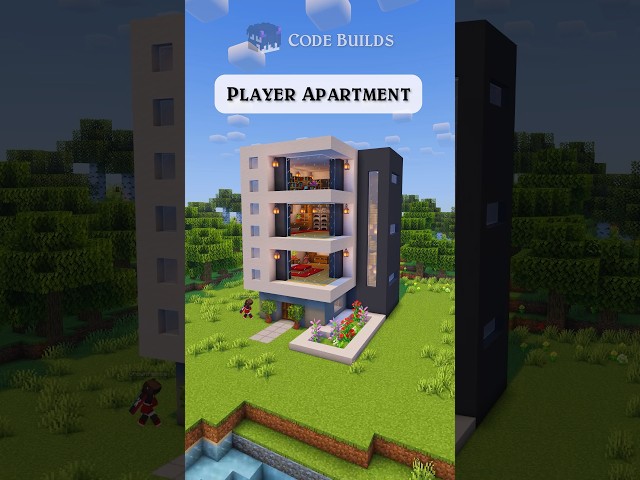 Simple Player Apartment Minecraft Tutorial 🏠#minecraft #minecraftbuilds