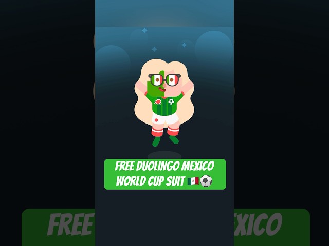 how I got the Duolingo Mexico suit FREE #duolingo 🇲🇽