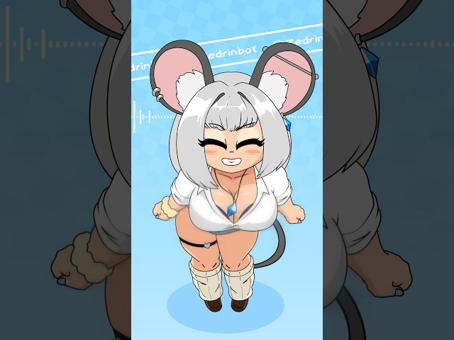 Nazrin Bass Shake Animation Meme but she gets progressively more gyaru #touhou #animationmeme