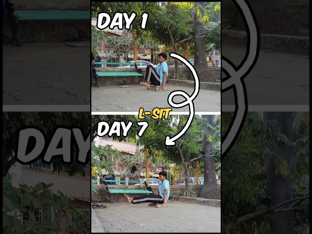 Learn L-Sit in 7 Days | 3 Easy Drills 🔥 #calisthenics #shorts