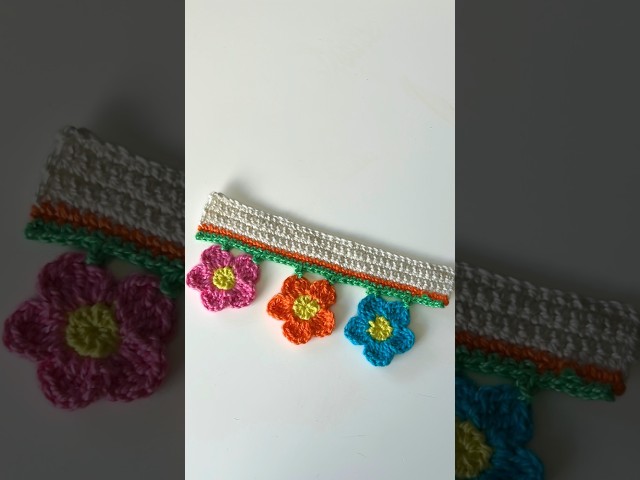 Crochet this Pretty Daisy Border! #shorts