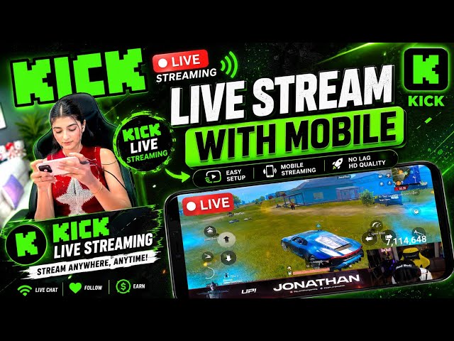 Kick Par Mobile Se Live Stream kaise karen | How To Live Stream On Kick | Kick Live Stream