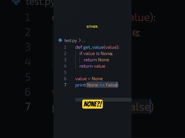 Python why None #codestra