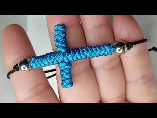 Snake Knot Cross Bracelet #macrame #snakeknot #tutorial