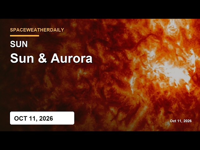 Sun & Space Weather Today: Aurora, Solar Flares, Solar Wind — Oct 11, 2026