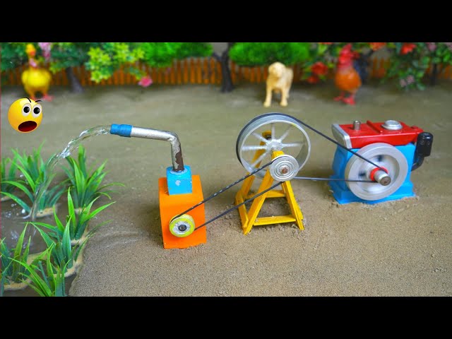 How to make water pump | science project | water pump | mini hand pump water project