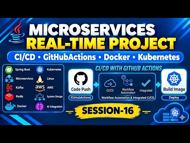 Java Real-Time Project | Session 16 | Stock Market | CI/CD Flow | GitHub Actions | Docker Hub