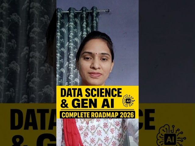 Complete Data Science & Generative AI Roadmap 2026 | Beginner to Job Ready | Marathi #datascience