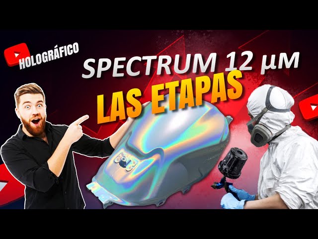 que da la Pintura Spectrum 12 micras sobre un fondo blanco ?