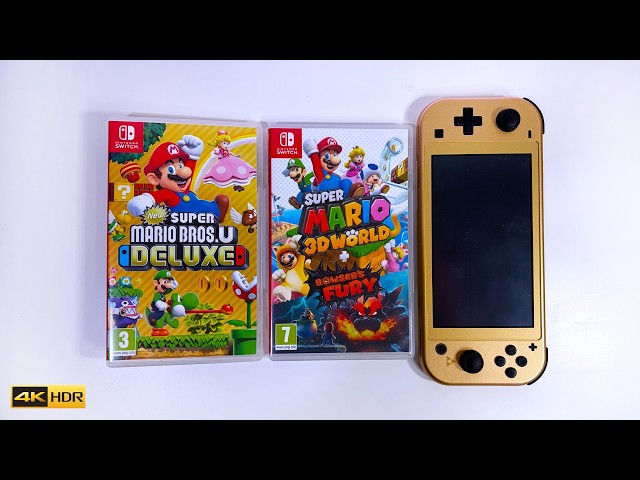 Super Mario 3D World + New Super Mario Bros. U Deluxe on Nintendo Switch Lite