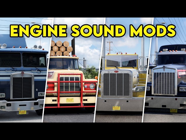 15+ BEST Engine Sound Mods for American Truck Simulator | CAT, Cummins, Detroit & More!