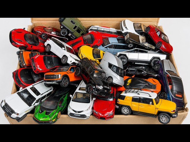 A BOX FULL OF DIECAST CARS! Tesla, Toyota, Honda, Lamborghini, Rolls Royce & More!
