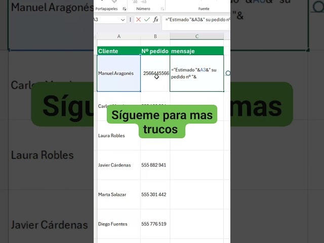 Mandando un mensaje a 150 por. Excel #exceltips #excel