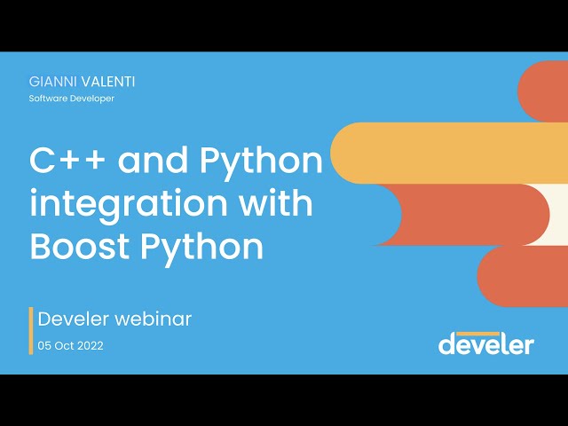 Webinar Live | Come integrare C++ e Python con Boost - Gianni Valenti