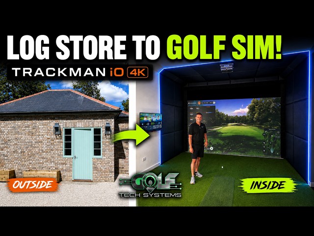 Trackman io 4K Golf Simulator Home Build