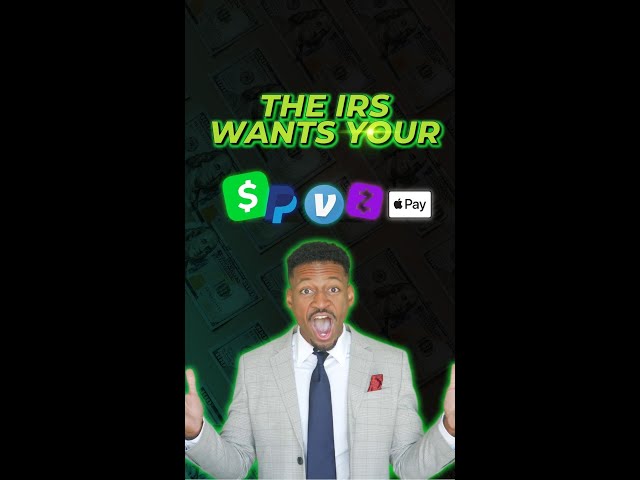IRS Wants to Monitor 3rd Party Payment Apps (CashApp/Venmo/etc) #Shorts