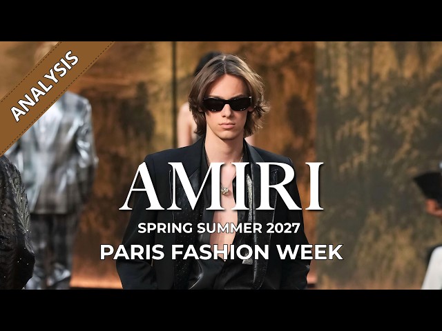 AMIRI Men's Spring Summer 2027 Fashion Show Analysis | Paris Fashion Week