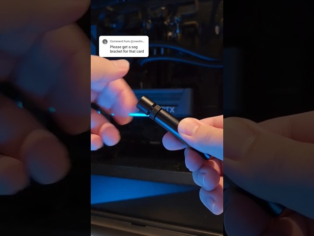 How to Easily Fix GPU Sag! (Gaming PC Build) #SummerOnShorts #PCBuild #GPU
