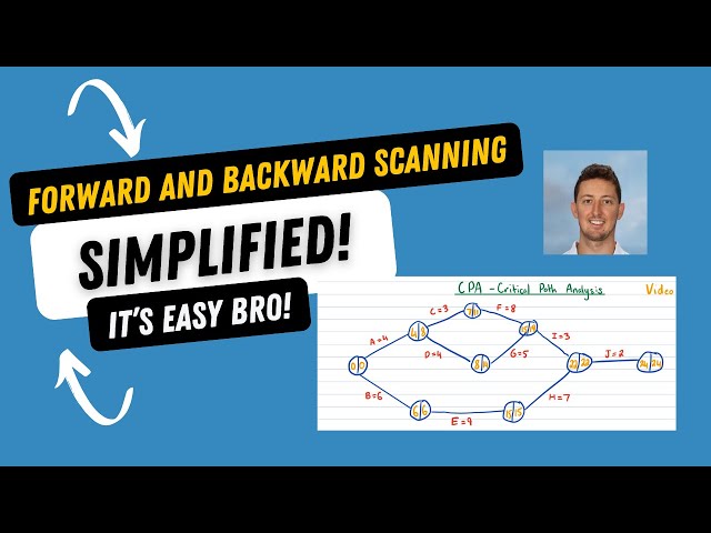 Year 12 General Maths QLD - Critical Path Analysis - Forward and backward scanning SIMPLIFIED!!