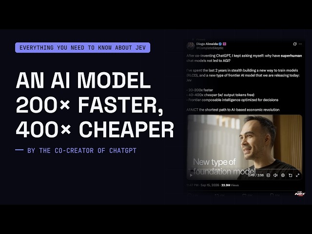 Everything You Need To Know About 'Jev', A new AI model that is 400x Cheaper!