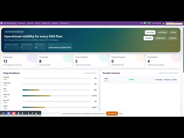 Twilio SMS Integration With Odoo - Message Scheduling #odoo #odooapps #Twilio