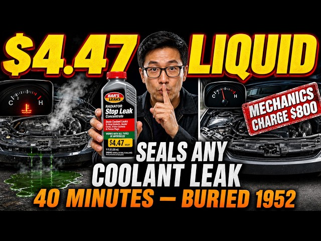 Coolant Leaks Are Not Always a Mechanic Job - This $4.47 Liquid Seals Them