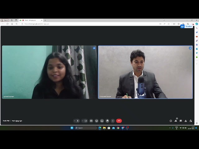 EY Direct Tax Mock Interview | CA Articleship Interview Tips | Big 4 Interview | CA Sushil Kumar