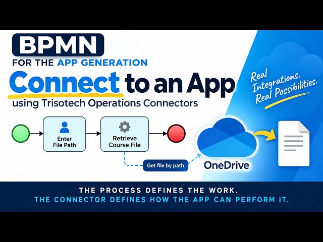 Connect to an App with OneDrive using BPMN