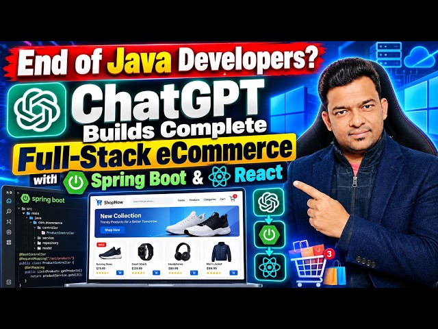 ChatGPT GPT-6 Astra Builds Full-Stack eCommerce with Spring Boot & React | End of Java Developers?