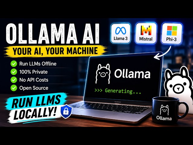 Ollama AI – Run LLMs Locally | Setup, Commands & Python Chat API Demo #ollama #llm #localllm #ai