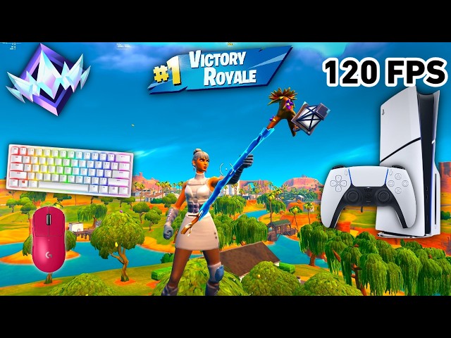Fortnite Unreal Ranked Reload On PS5 Slim | Keyboard & Mouse Gameplay | 120 FPS | 4K