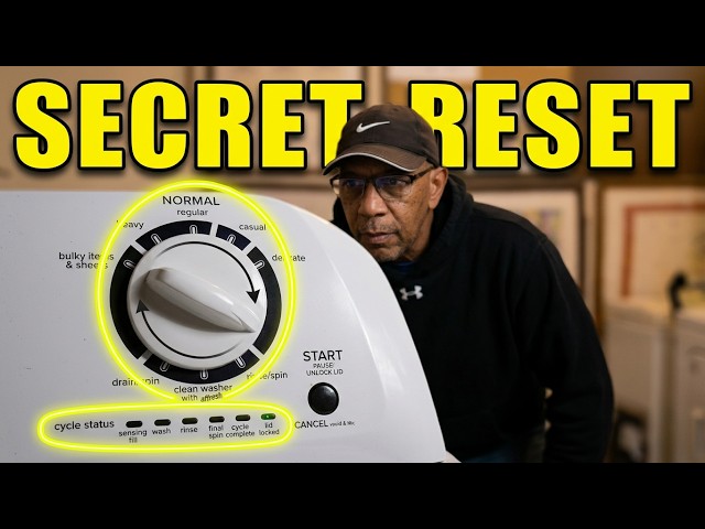 Resetting and Running Diagnostics on Amana Washing Machines.  Amana Washer Won't Drain. #Amana