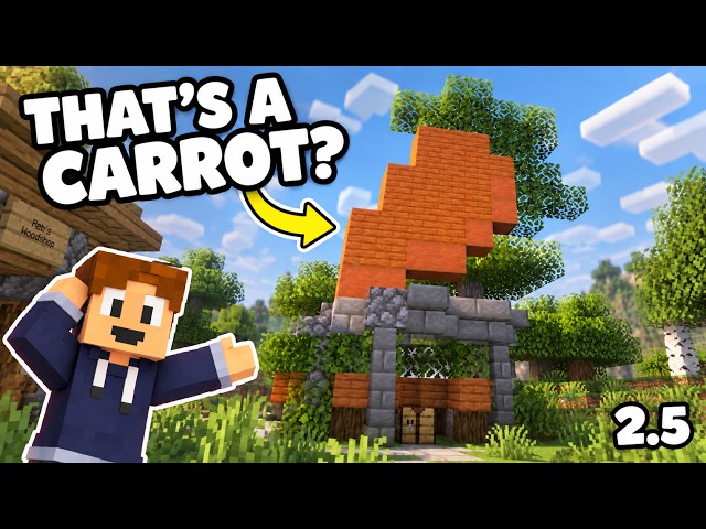 I Tried to Build a Carrot... | Minecraft Crafty World Ep 2.5