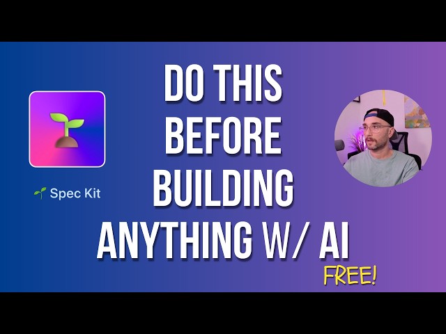 GitHub Spec Kit: Use THIS Before Building Anything with AI (Tutorial)