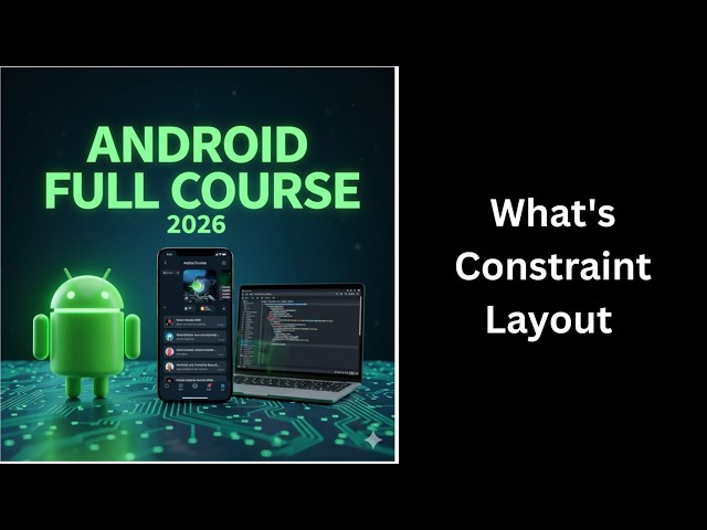 (421) What is ConstraintLayout in Android Studio?| Modern Android UI Design| Complete Android Course