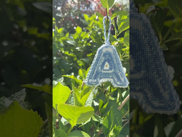 Needlepoint ornament self finishing