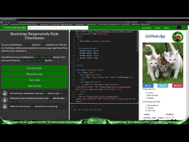 #100DaysOfCode Day 46/100 - Front End Libraries #1 (Part 1)