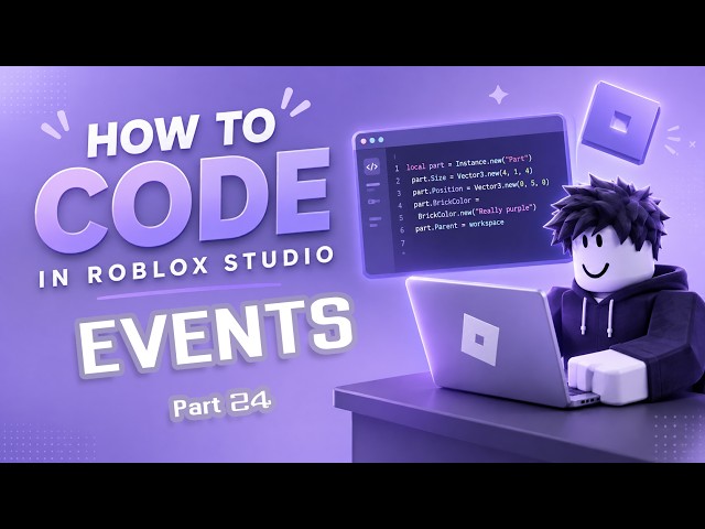How to code in Roblox Studio | Events P.24