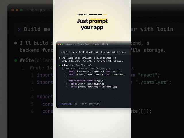I Built a Full-Stack App With One Prompt | Catalyst + Claude  #ai #Catalystbyzoho #catalyst #claude